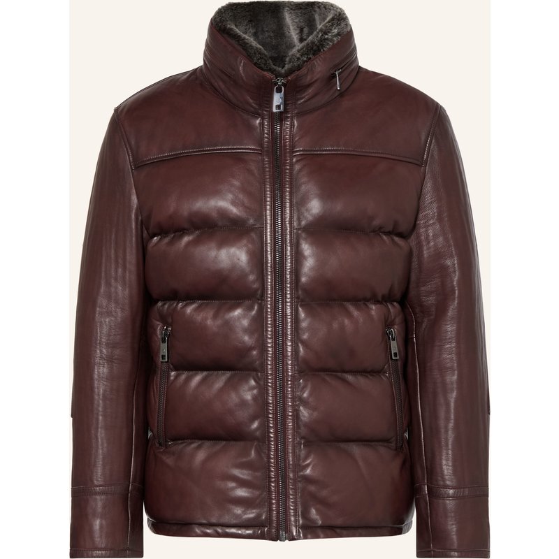 Milestone Lederjacke rot