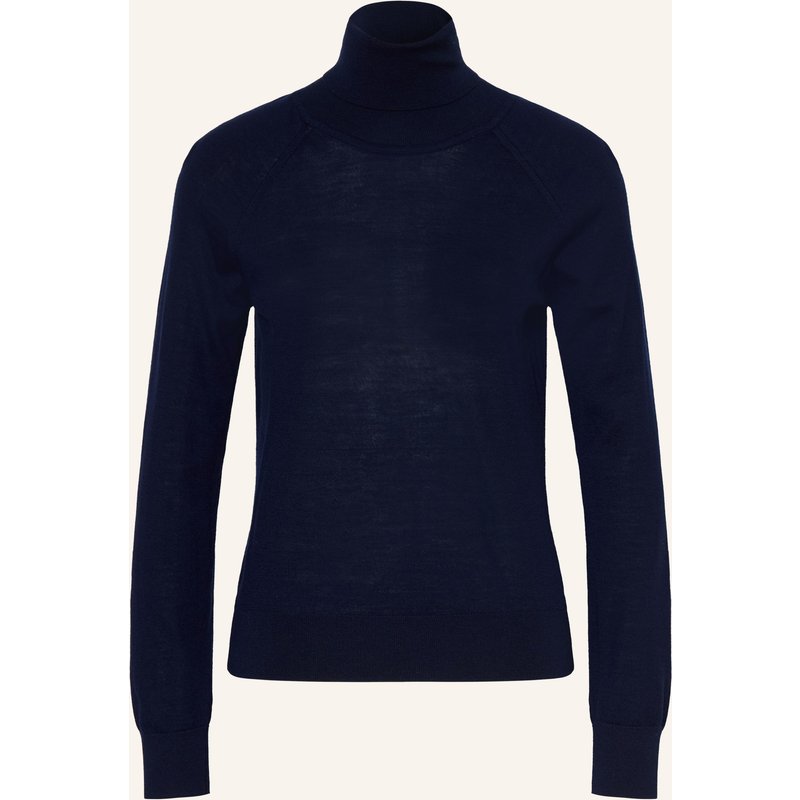 Lilienfels Rollkragenpullover Aus Merinowolle blau