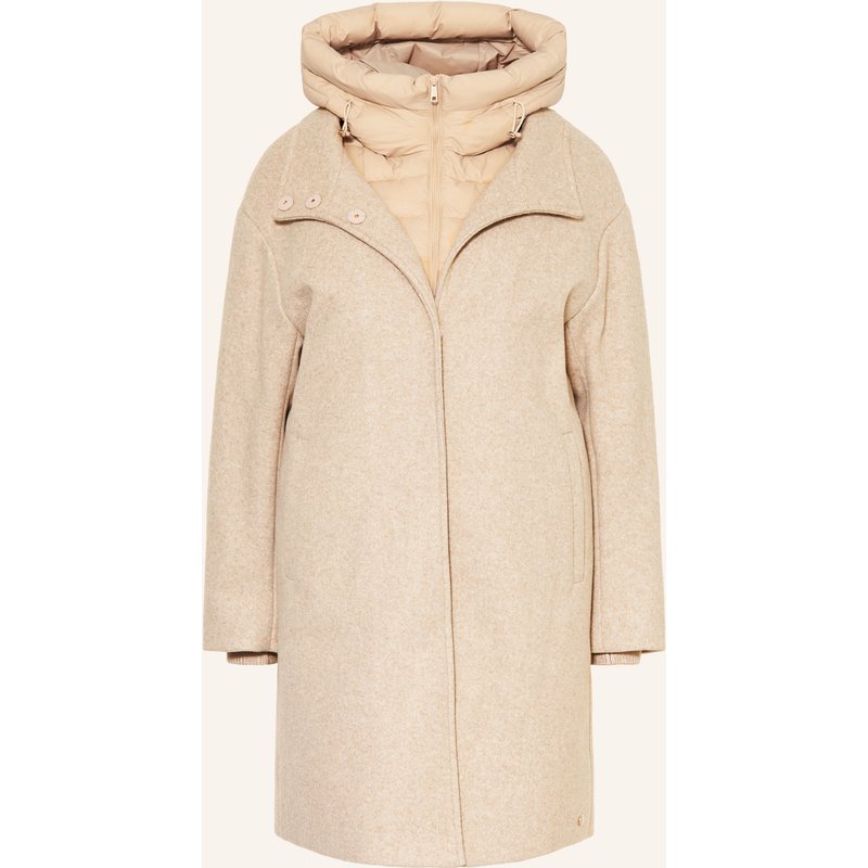 Rino & Pelle Mantel Omri Mit Herausnehmbarer Blende beige