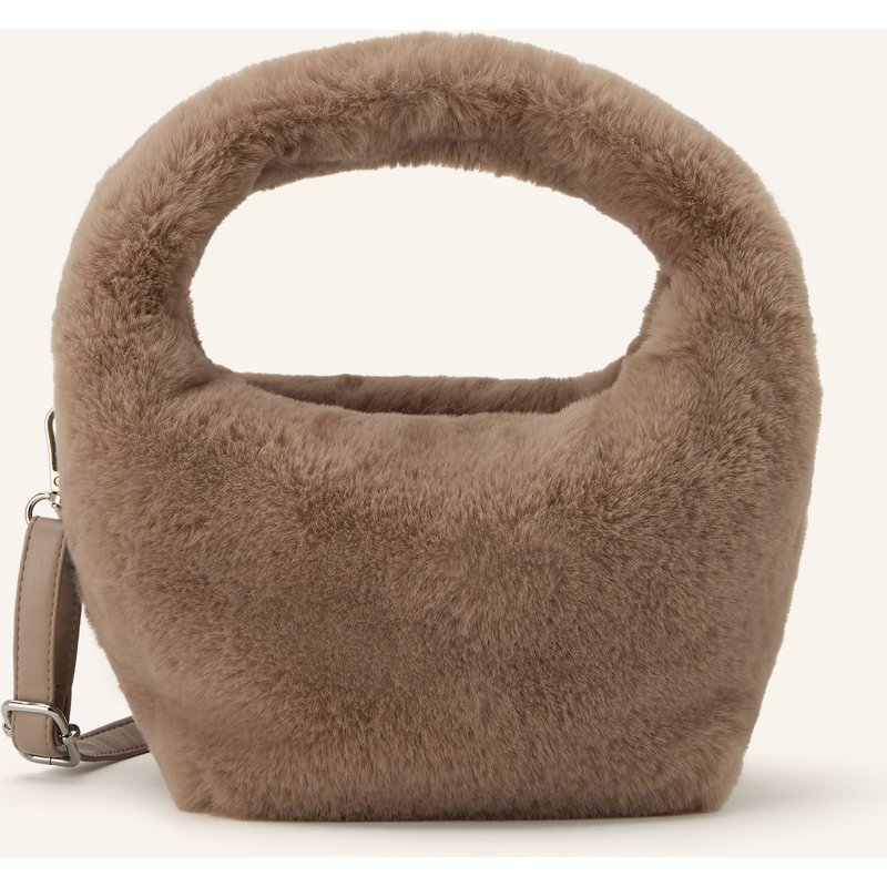 Rino & Pelle Kunstfell-Schultertasche Cheryl beige