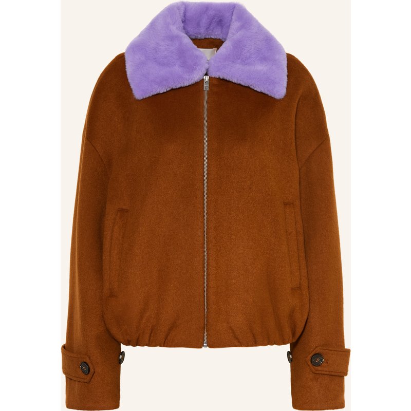 Fabienne Chapot Blouson Jeal Mit Abnehmbarem Kunstfell braun
