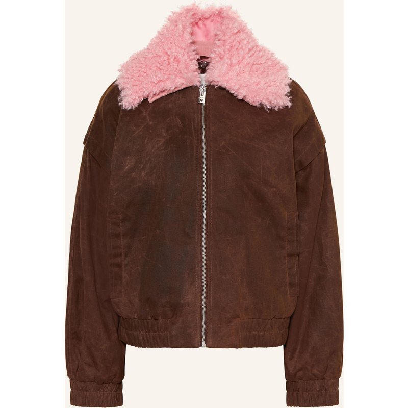 Fabienne Chapot Blouson Jay Mit Abnehmbarem Kunstfell braun