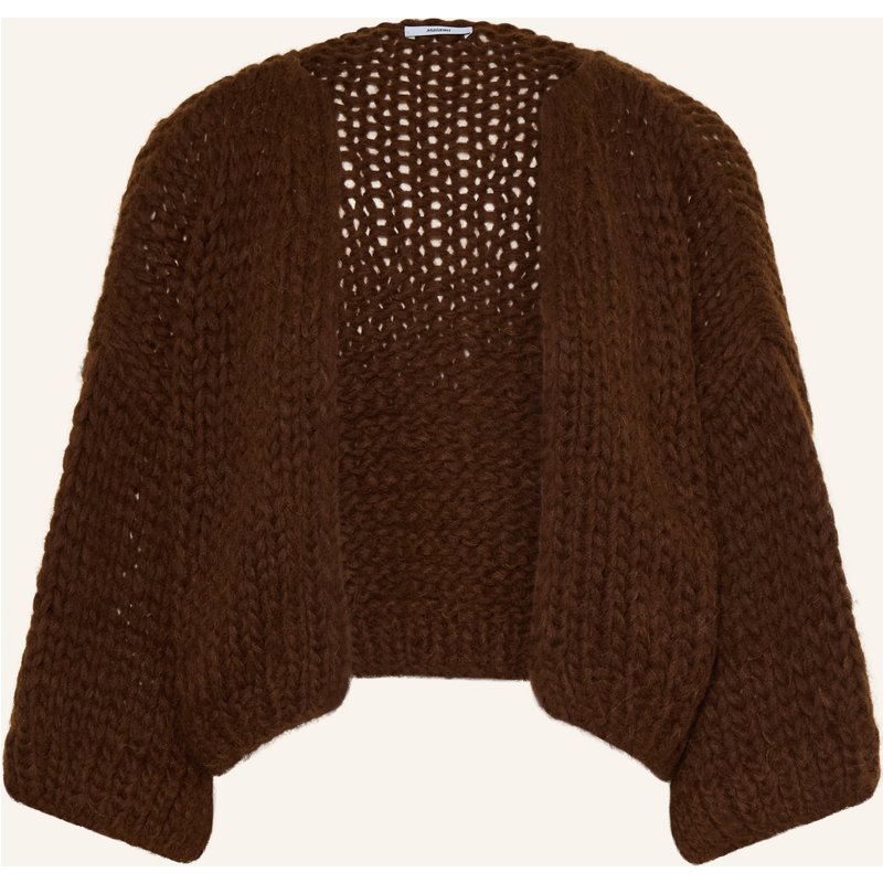Maiami Strickhülle Mit 3/4-Arm Und Alpaka braun
