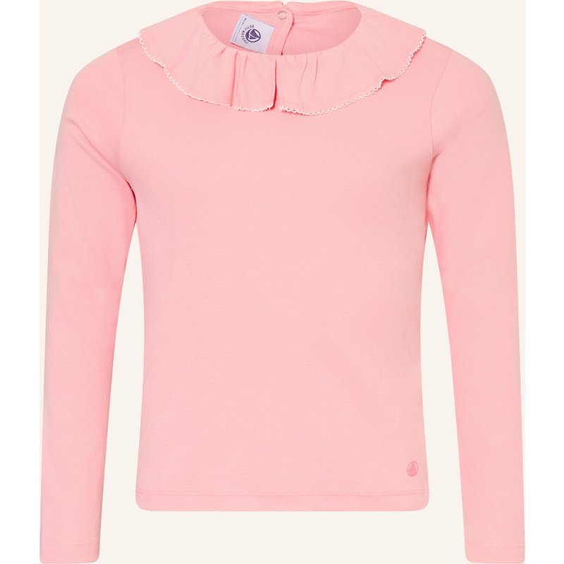Petit Bateau Longsleeve Mit Rüschen rosa