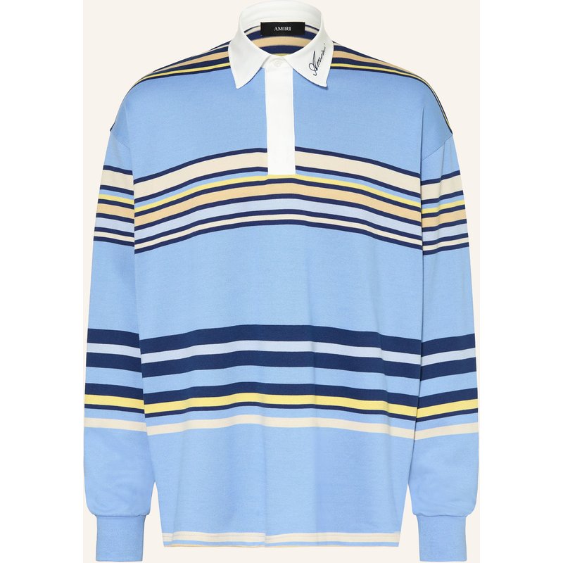 Amiri Strick-Poloshirt blau