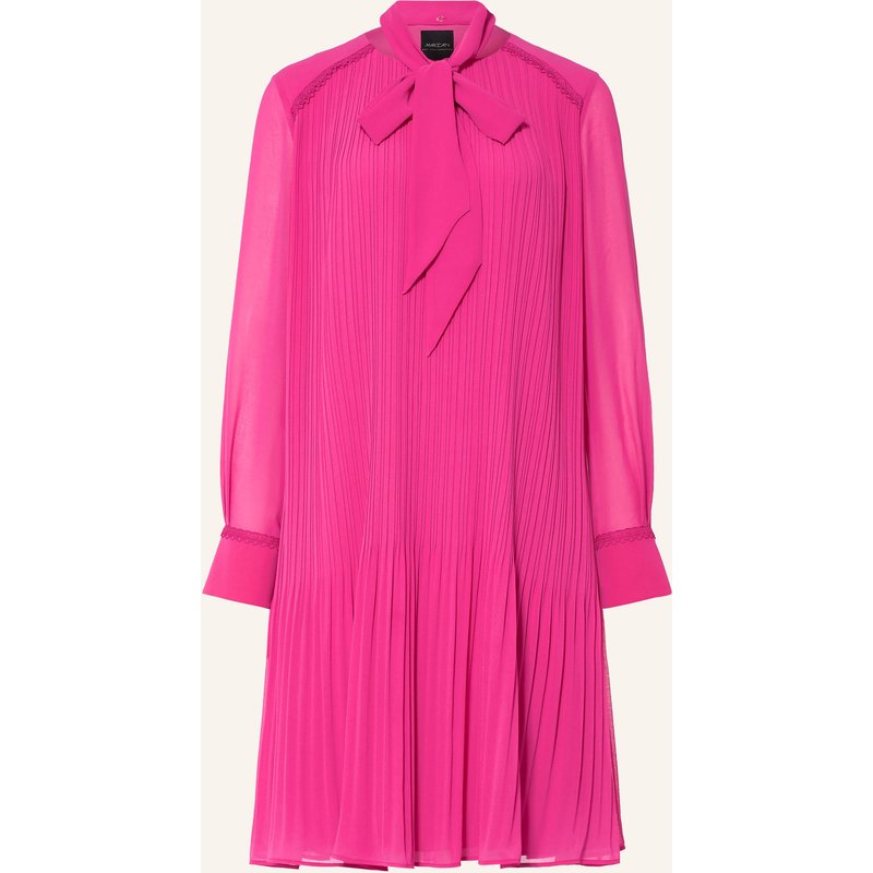 Marc Cain Schluppenkleid Mit Plissees Und Spitze rot