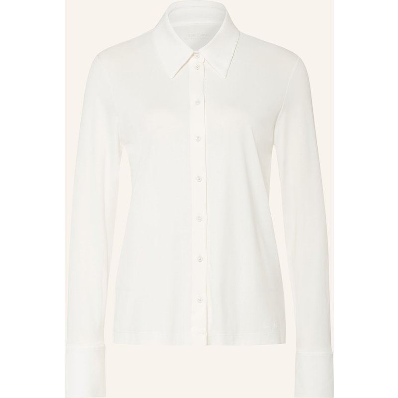 Marc Cain Hemdbluse Aus Jersey weiss