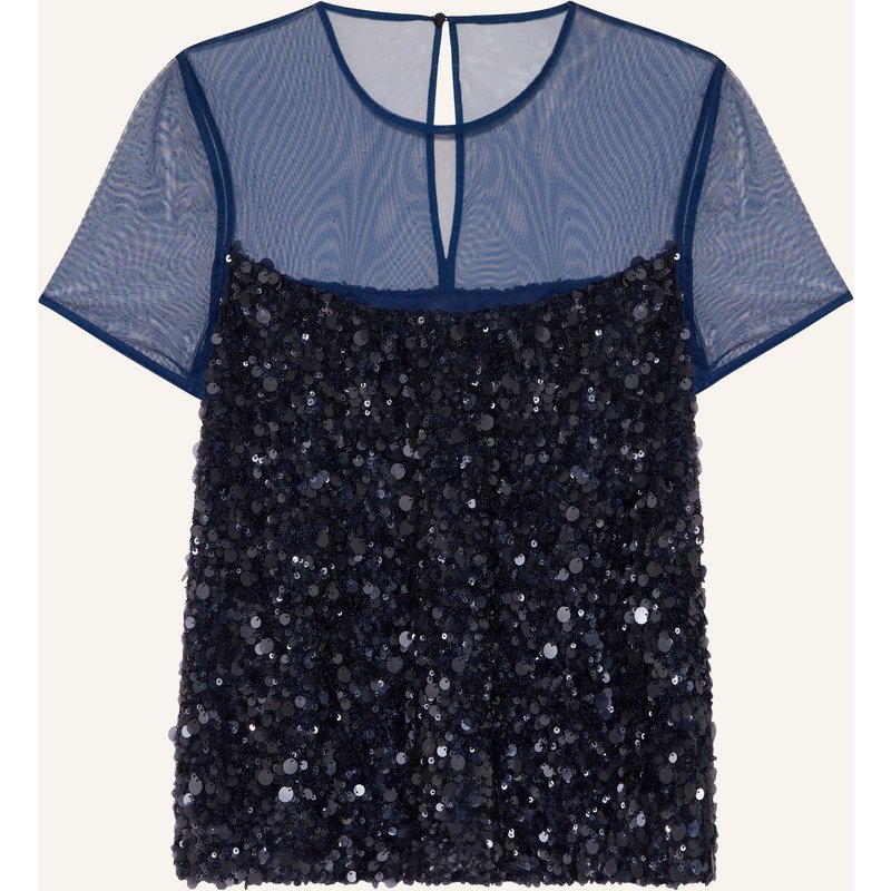 Marc Cain Blusenshirt Mit Pailletten blau