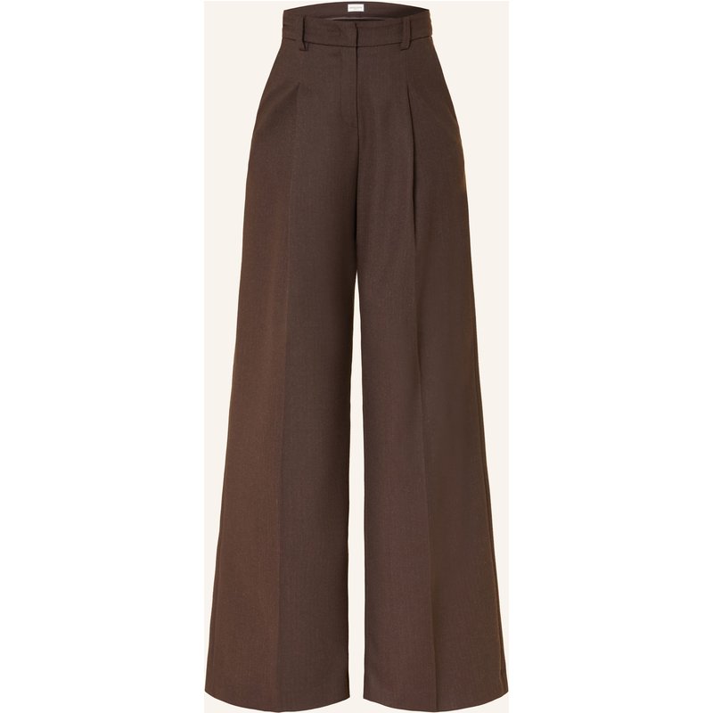 Seductive Marlenehose Chrissy Aus Flanell braun