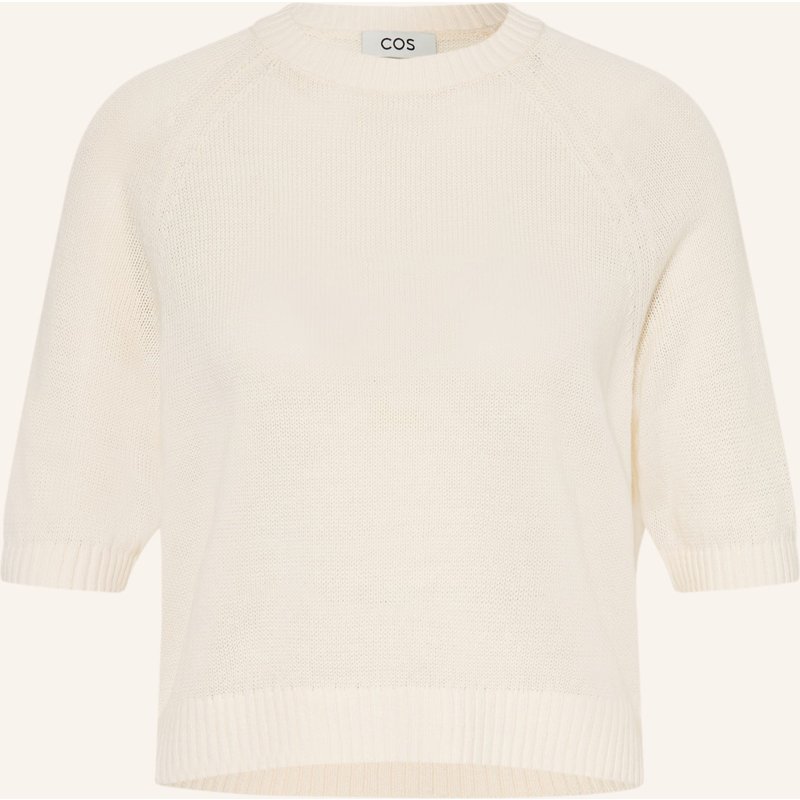 Cos Strickshirt Aus Leinen weiss