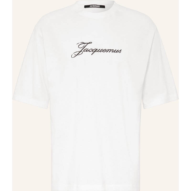 Jacquemus Oversized-Shirt Le T-Shirt weiss