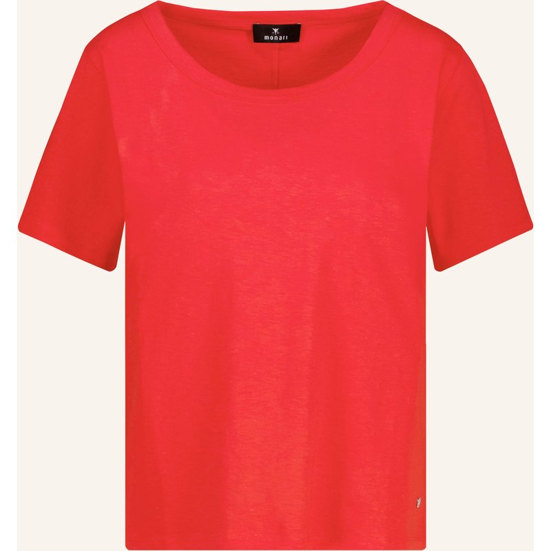 Monari T-Shirt Mit Leinen rot