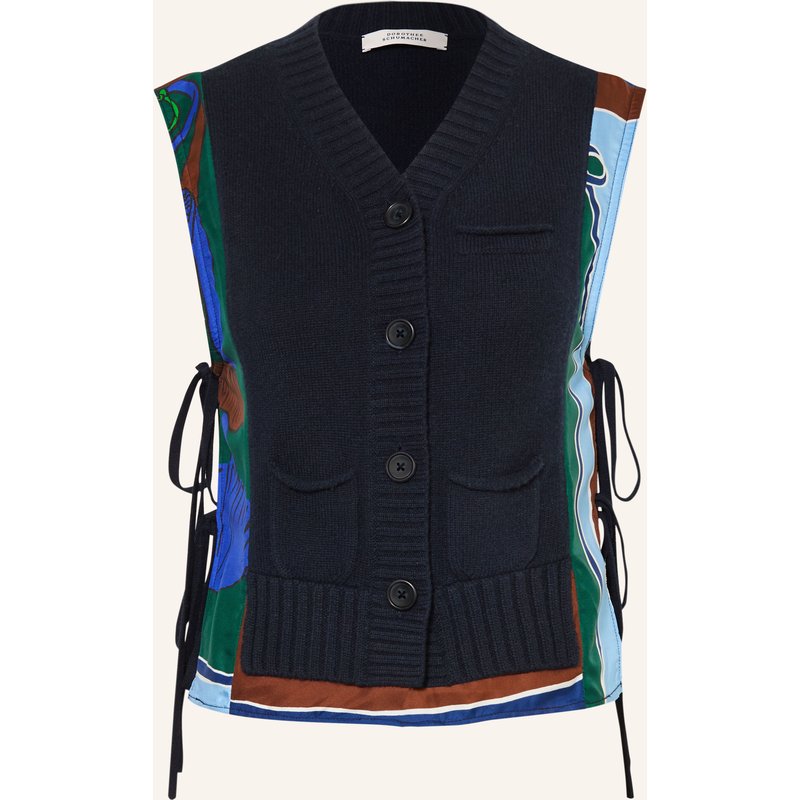 Dorothee Schumacher Weste Foulard Statements Im Materialmix blau