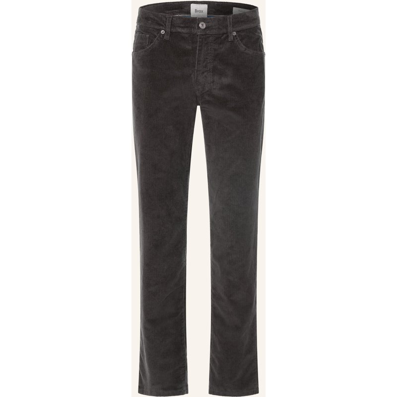 Brax Cordhose Cadiz Straight Fit grau