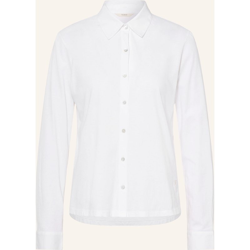 Yerse Hemdbluse Chantal Aus Jersey weiss