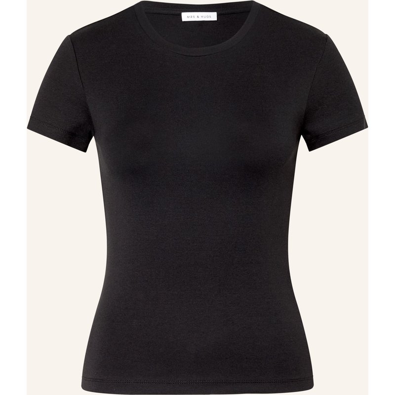 Mrs & Hugs T-Shirt schwarz