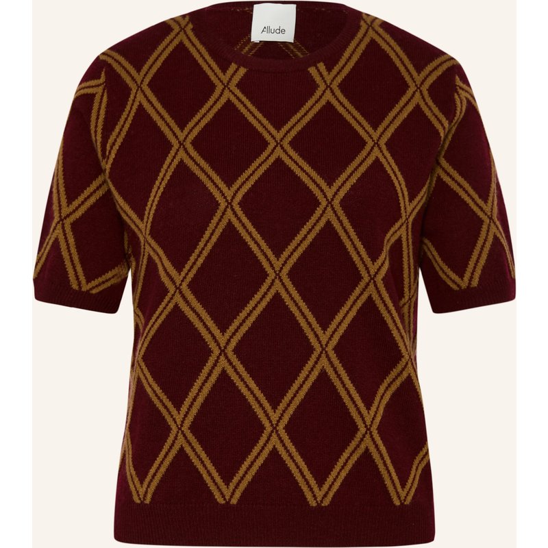Allude Strickshirt Mit Cashmere rot