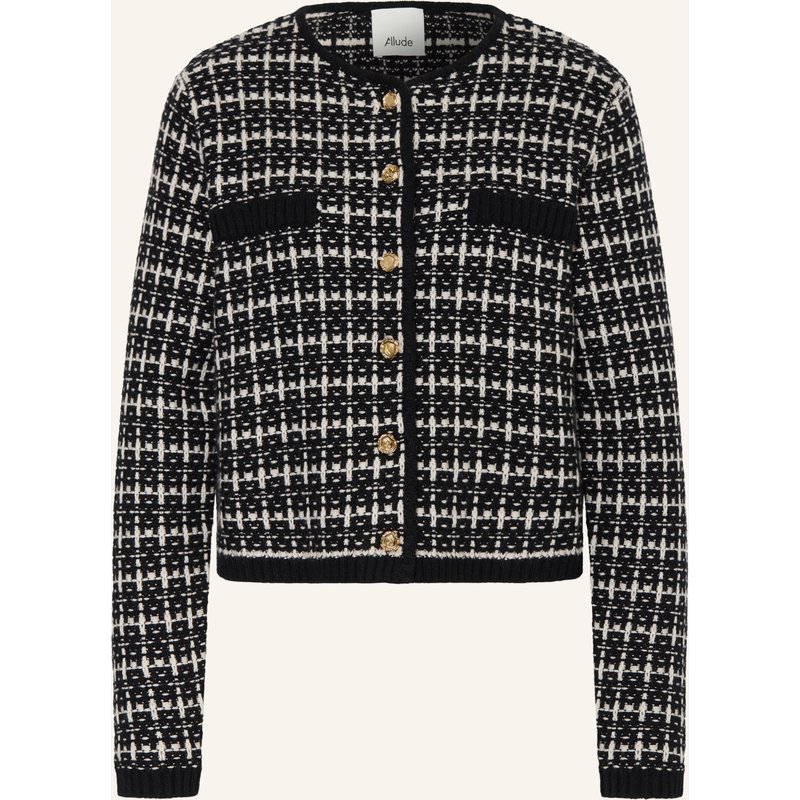 Allude Strickjacke Mit Cashmere schwarz
