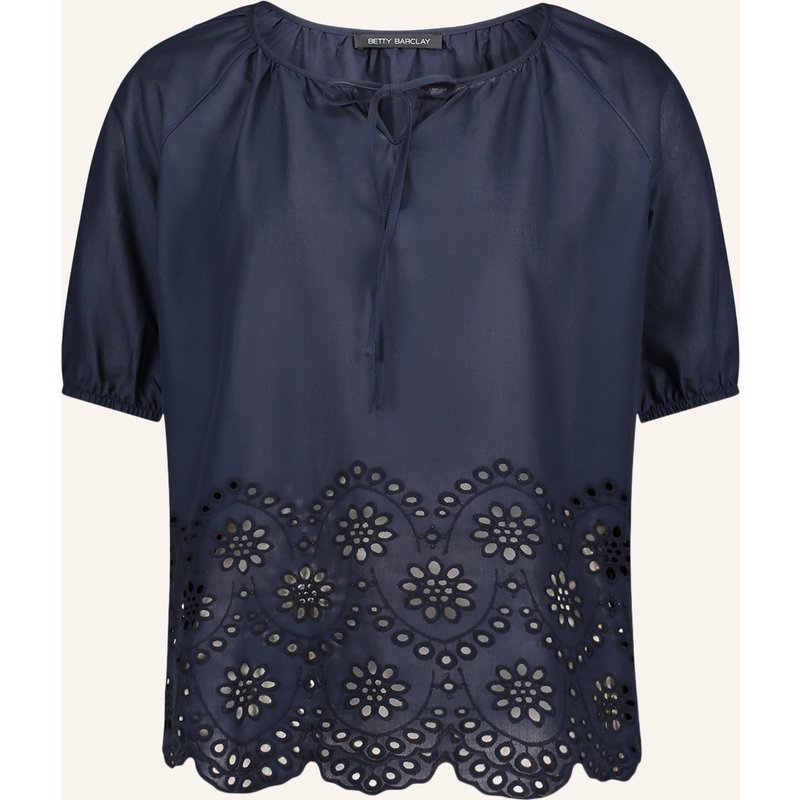 Betty Barclay Blusenshirt Mit Lochspitze blau