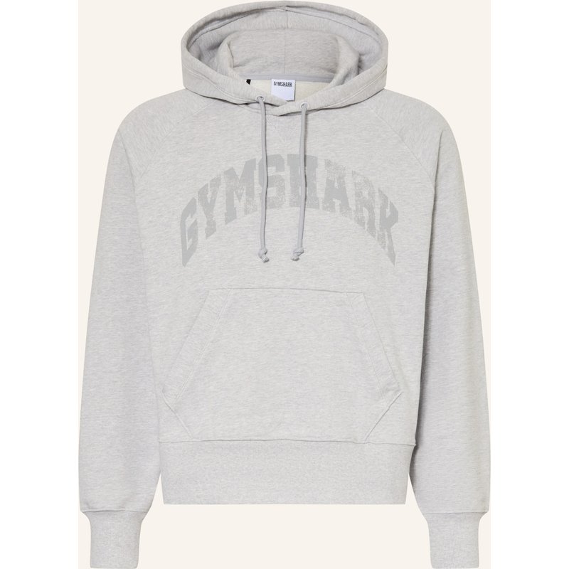 Gymshark Hoodie Rest Day Retro Collegiate grau
