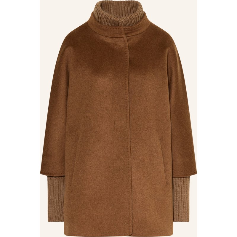 Cinzia Rocca Jacke Mit Abnehmbarem Kragen braun