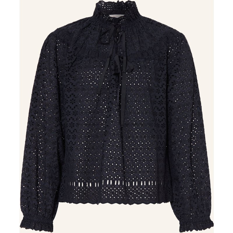 Ulla Johnson Blusenshirt Avelie Aus Lochspitze blau