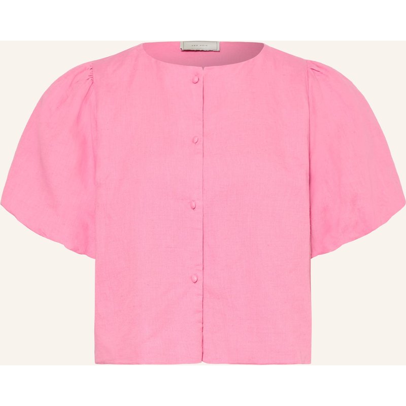 Neo Noir Bluse Moisa Mit Leinen pink