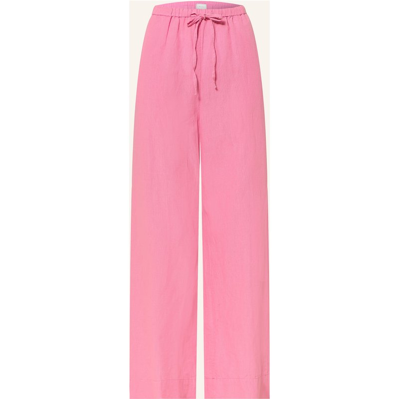 Neo Noir Marlenehose Heifa Mit Leinen pink