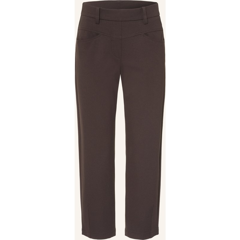 Cambio 7/8-Hose Elin Aus Jersey braun