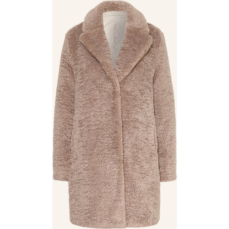 Lilienfels Teddyfell-Mantel beige
