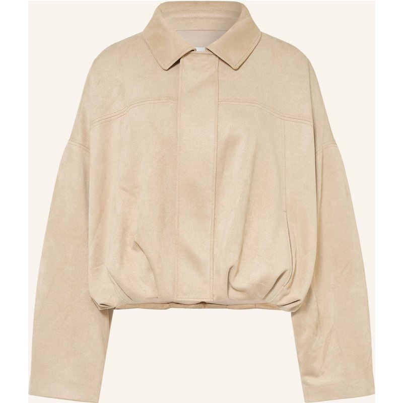 Comma Blouson In Lederoptik beige