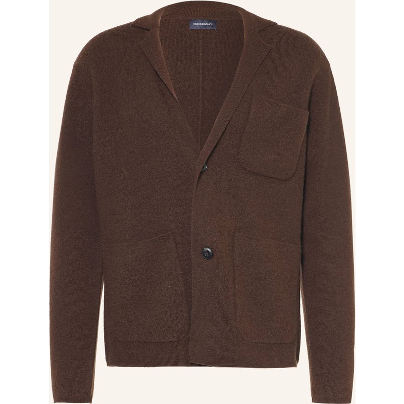Strokesman's Stricksakko Slim Fit braun