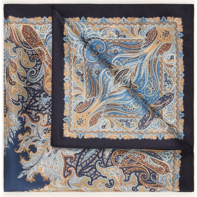 Etro Einstecktuch blau