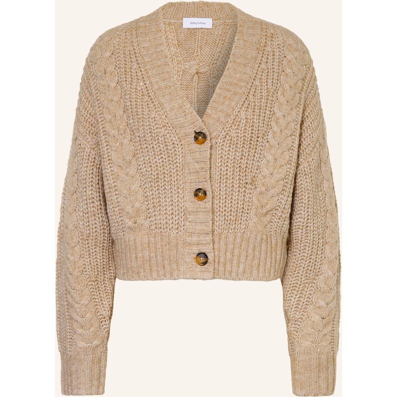 Darling Harbour Strickjacke Mit Pailletten beige