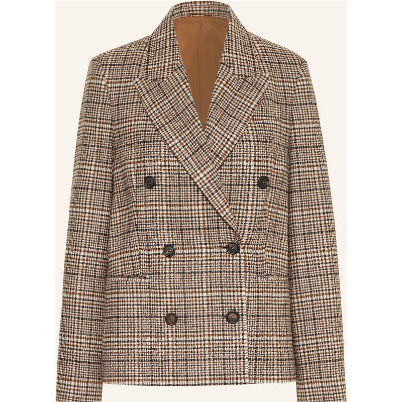 Brunello Cucinelli Blazer Mit Alpaka braun