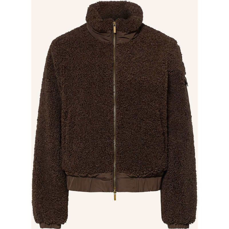 Darling Harbour Teddyfell-Jacke Im Materialmix braun