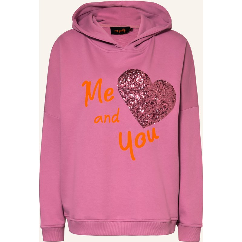 Miss Goodlife Hoodie Mit Pailletten rosa