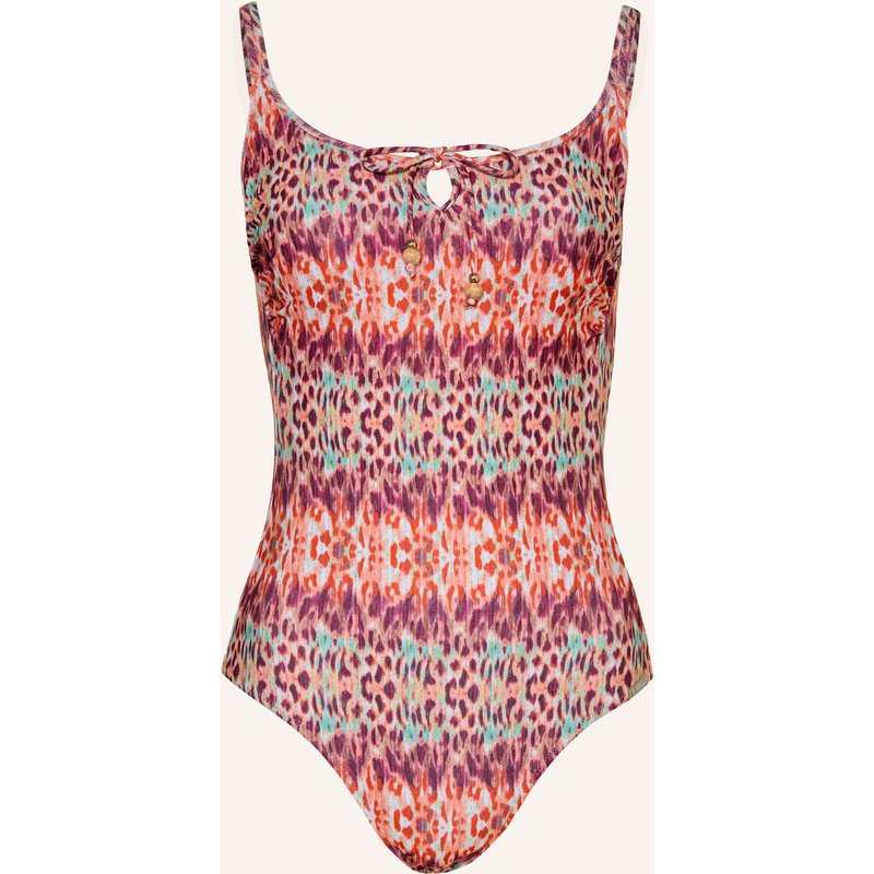Lidea Badeanzug Batikblaze Mit Glitzergarn Und Schmuckperlen lila