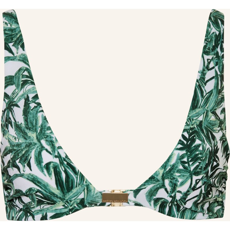 Maryan Mehlhorn Bügel-Bikini-Top Palmette gruen