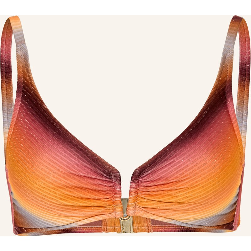 Maryan Mehlhorn Bralette-Bikini-Top Sundrenched Mit Glitzergarn orange