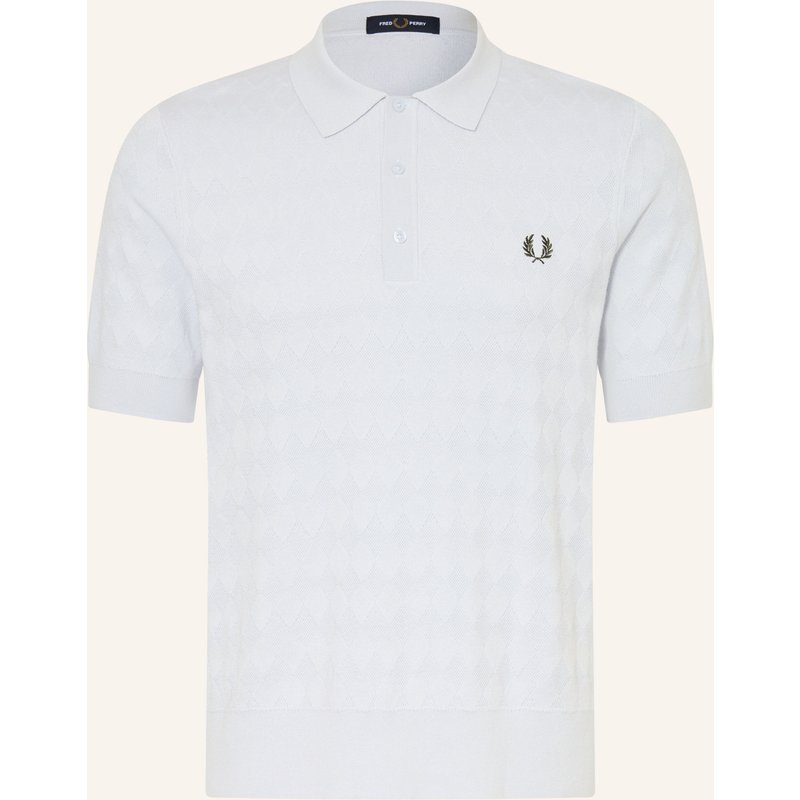 Fred Perry Strick-Poloshirt blau