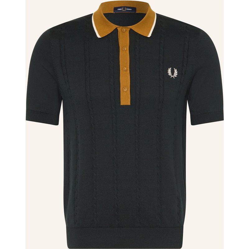 Fred Perry Strick-Poloshirt gruen
