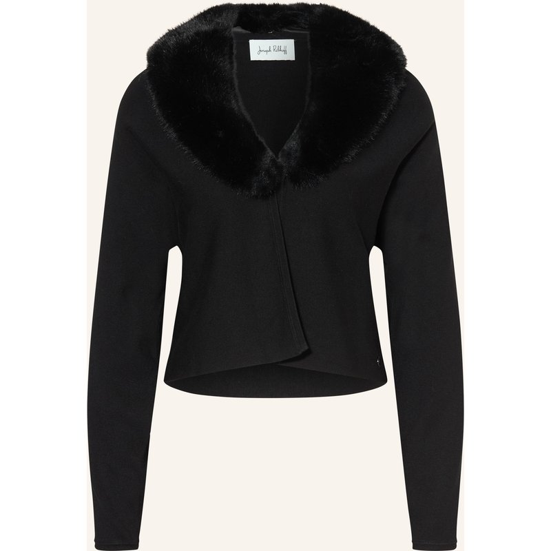Joseph Ribkoff Strickjacke Mit Abnehmbarem Kunstfell schwarz