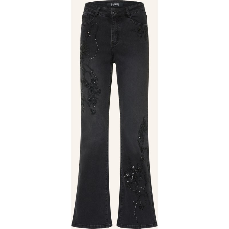 Joseph Ribkoff Flared Jeans Mit Pailletten schwarz