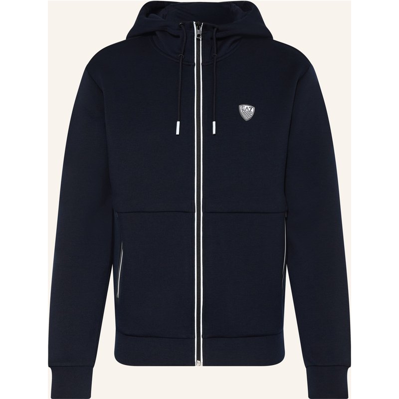 ea7 Emporio Armani Sweatjacke Premium Shield blau