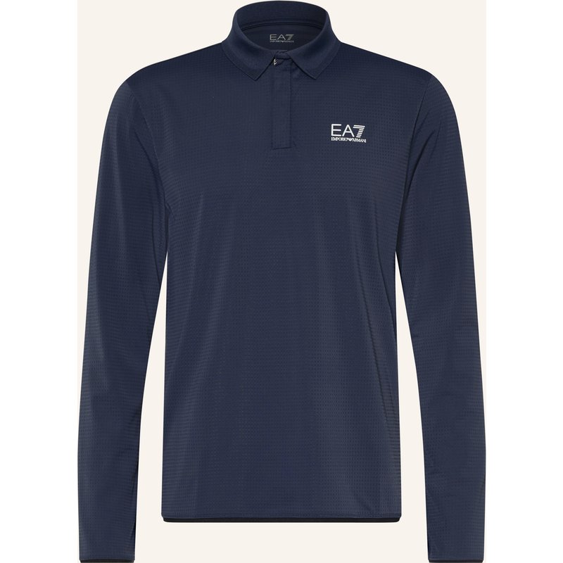 ea7 Emporio Armani Funktions-Poloshirt Regular Fit blau