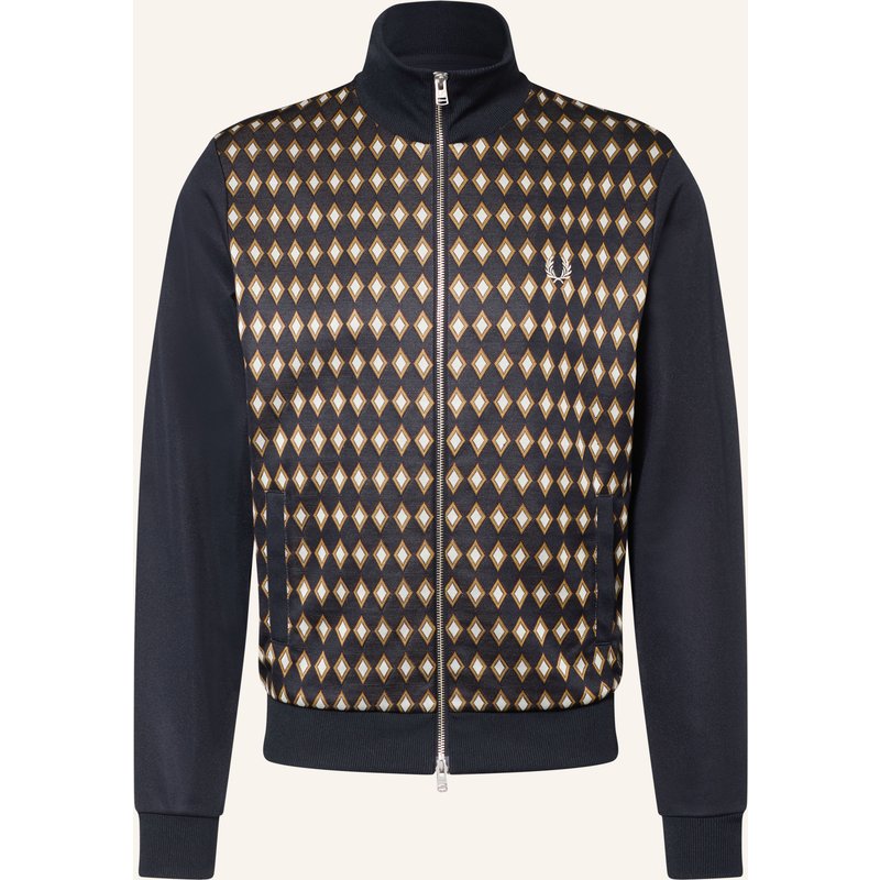 Fred Perry Trainingsjacke Im Materialmix blau