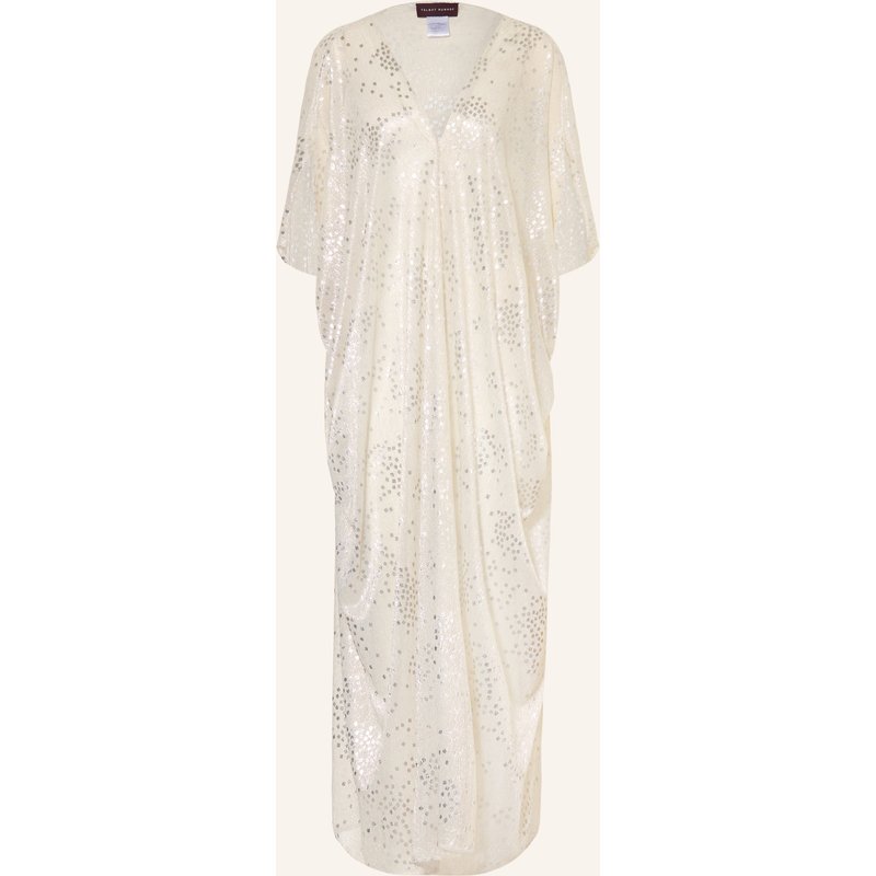 Talbot Runhof Cape Mit Glitzergarn weiss