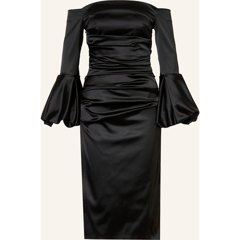Talbot Runhof Off-Shoulder-Kleid Aus Satin schwarz