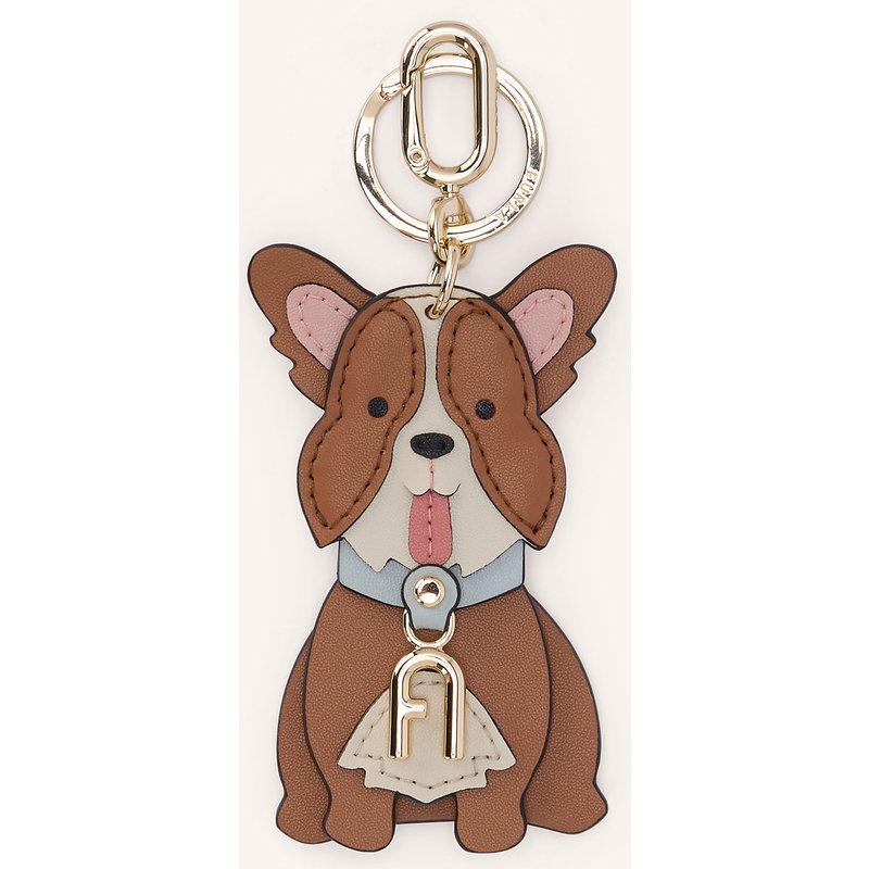Furla Taschenanhänger Corgi braun